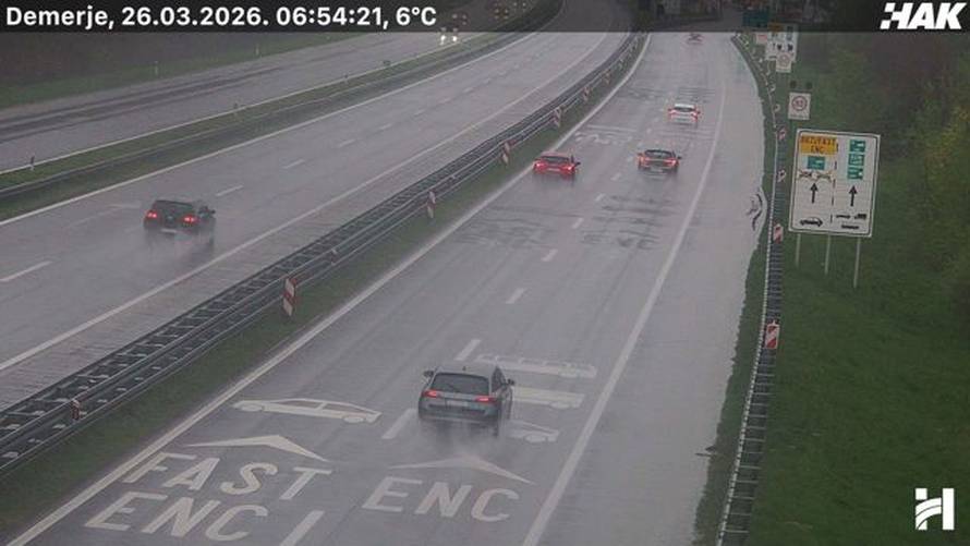 FOTO SNIJEG ZAMEO CESTU Evo kako izgleda A6 Zagreb - Rijeka