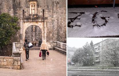 Temperature idu ispod nule, a snijeg pada čak i u Dubrovniku!