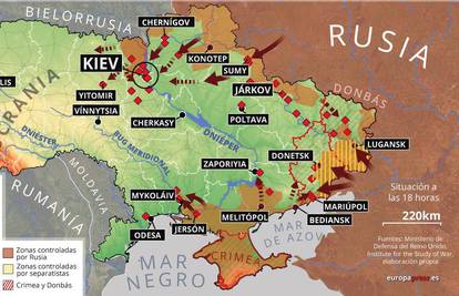 Rusi se fokusirali na opsadu  Kijeva, okruženi Mauripolj je pod stalnim i jakim napadima