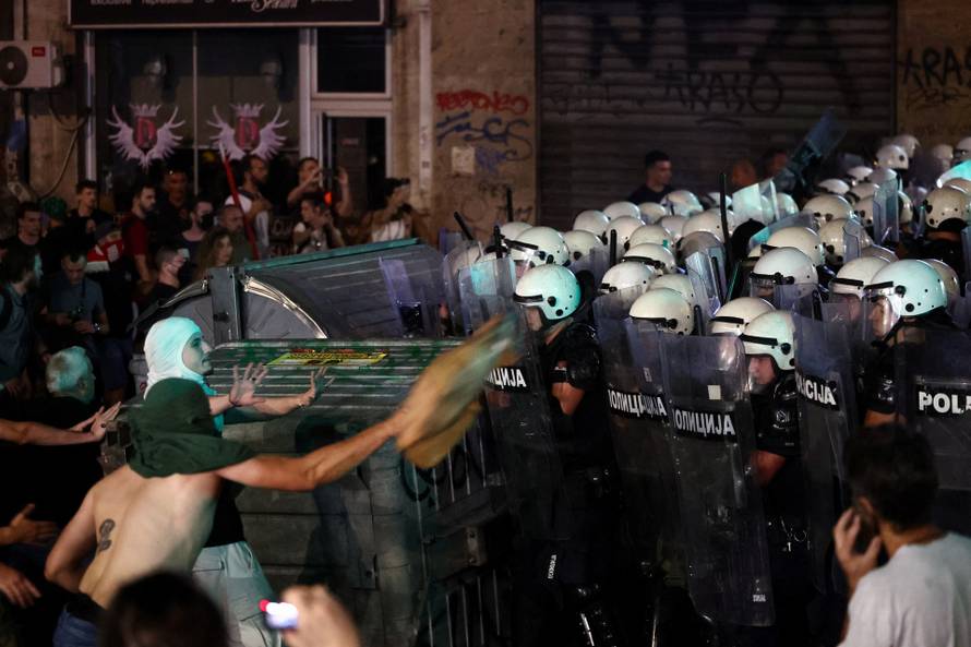 Anti-government protest in Belgrade