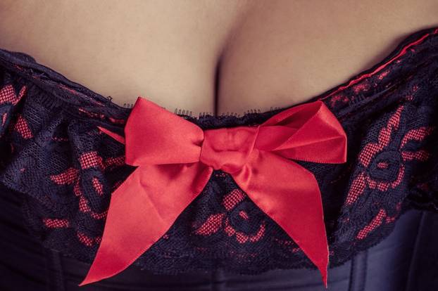 Woman in sexy underwear.