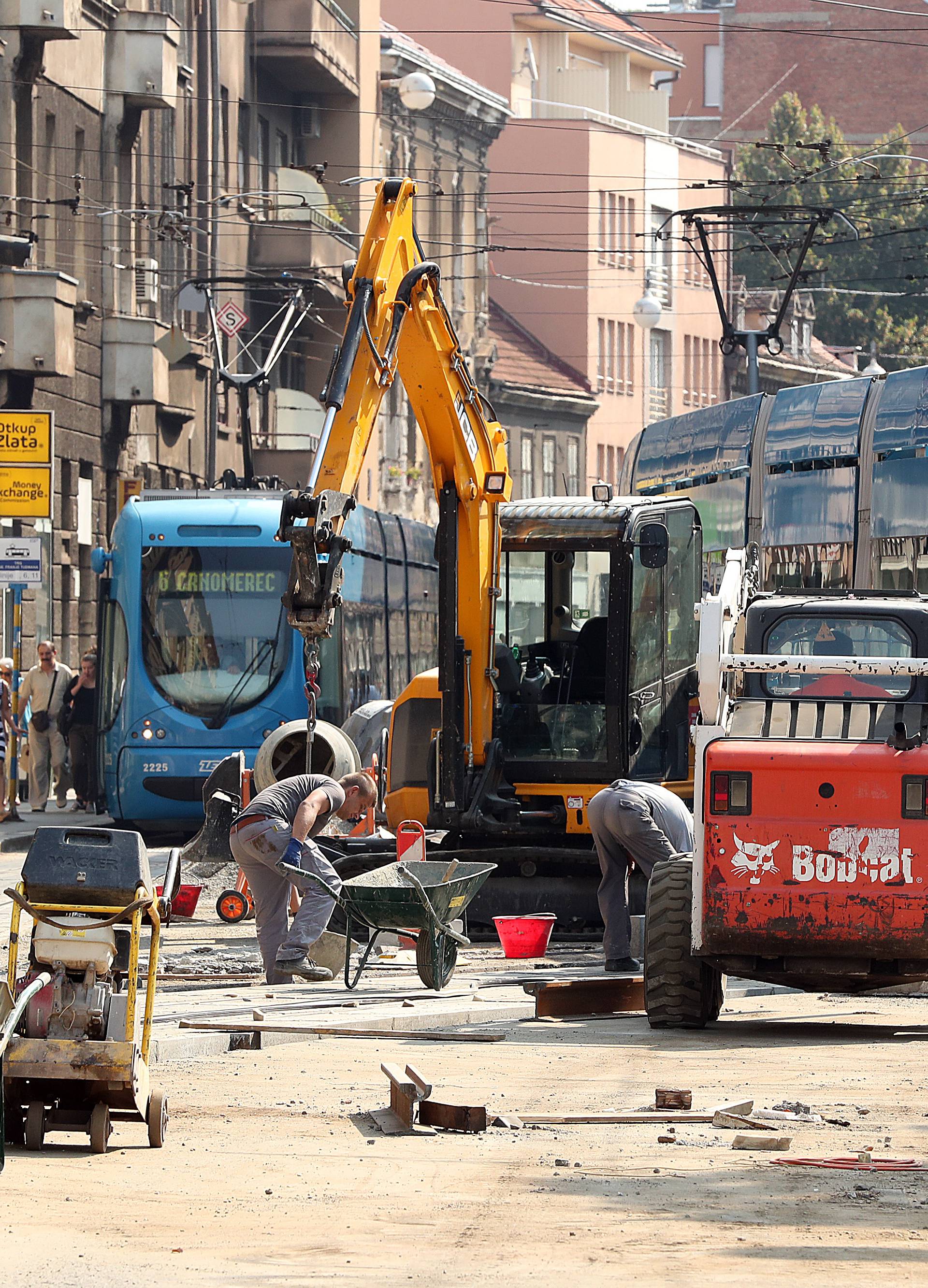 Zagreb: Radovi na rekonstrukciji tramvajske pruge u Ilici