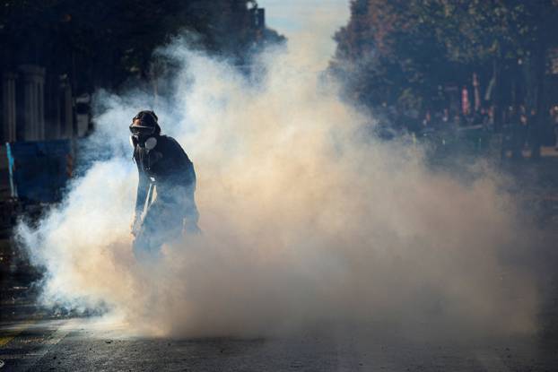 Anti-government protest by students in Tirana