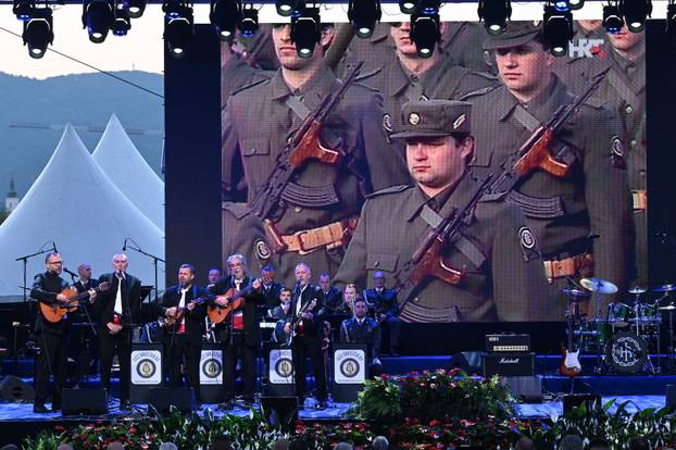 Svečani koncert u Zagrebu povodom 35. obljetnice postrojavanja Zbora narodne garde i ustrojavanja Hrvatske vojske i policije