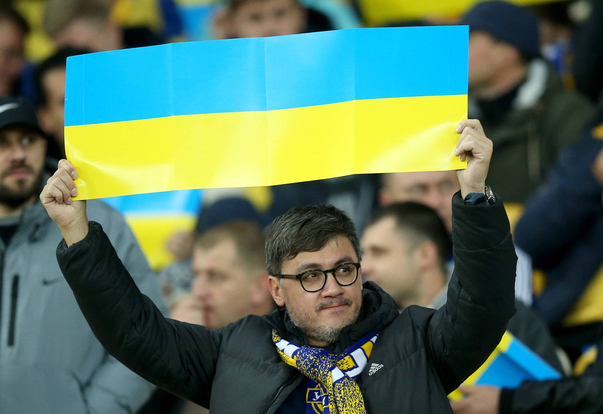 Kijev: Atmosfera na tribinama tijekom kvalifikacijske utakmice izme?u Ukrajine i Hrvatske