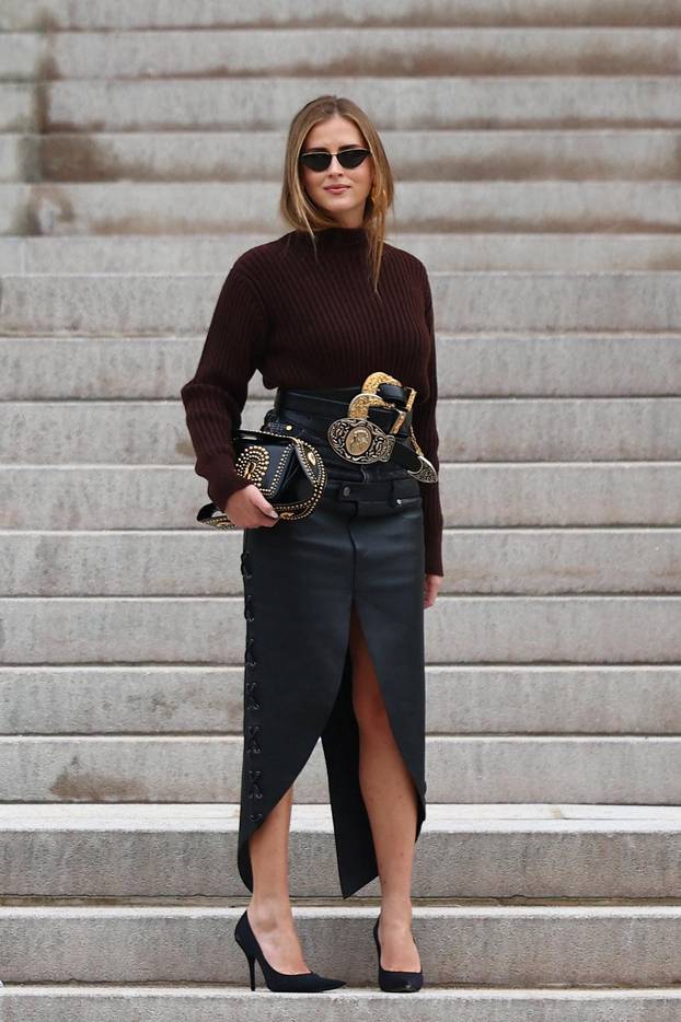 Guests at Schiaparelli Haute Couture Spring/Summer 2026 show in Paris