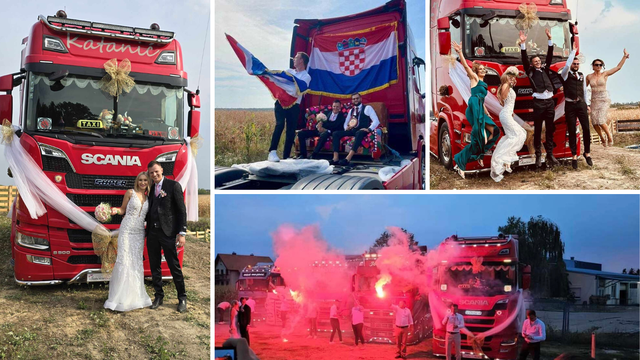 Svatovi koji vole miris kamiona: 'Ja ih vozim, draga ih obožava! Morao sam doći u teretnjaku...'