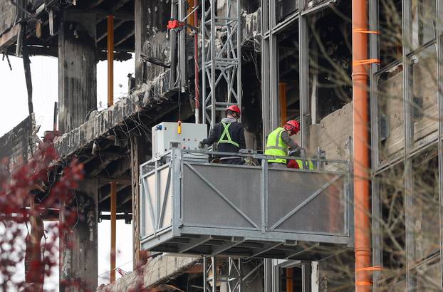 Zagreb: Nastavlja je rušenje zgrade Vjesnika