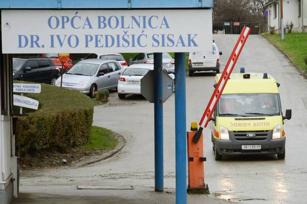 Sisak: Ulaz za vozila u OpÄu bolnicu "Dr. Ivo PediÅ¡iÄ"