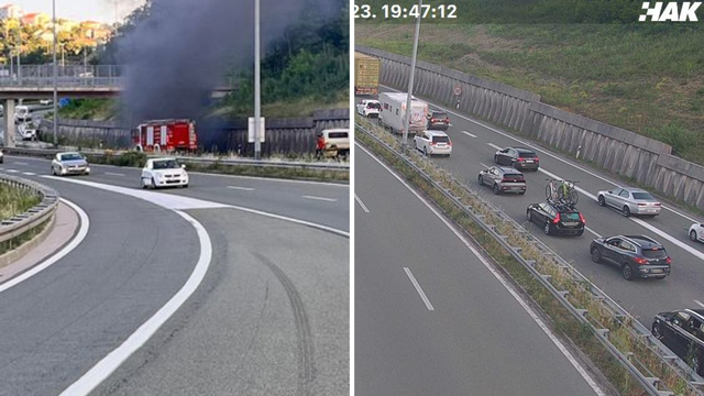 Na autocesti kod Rijeke zapalilo se teretno vozilo: Promet se odvija obilaznim pravcima