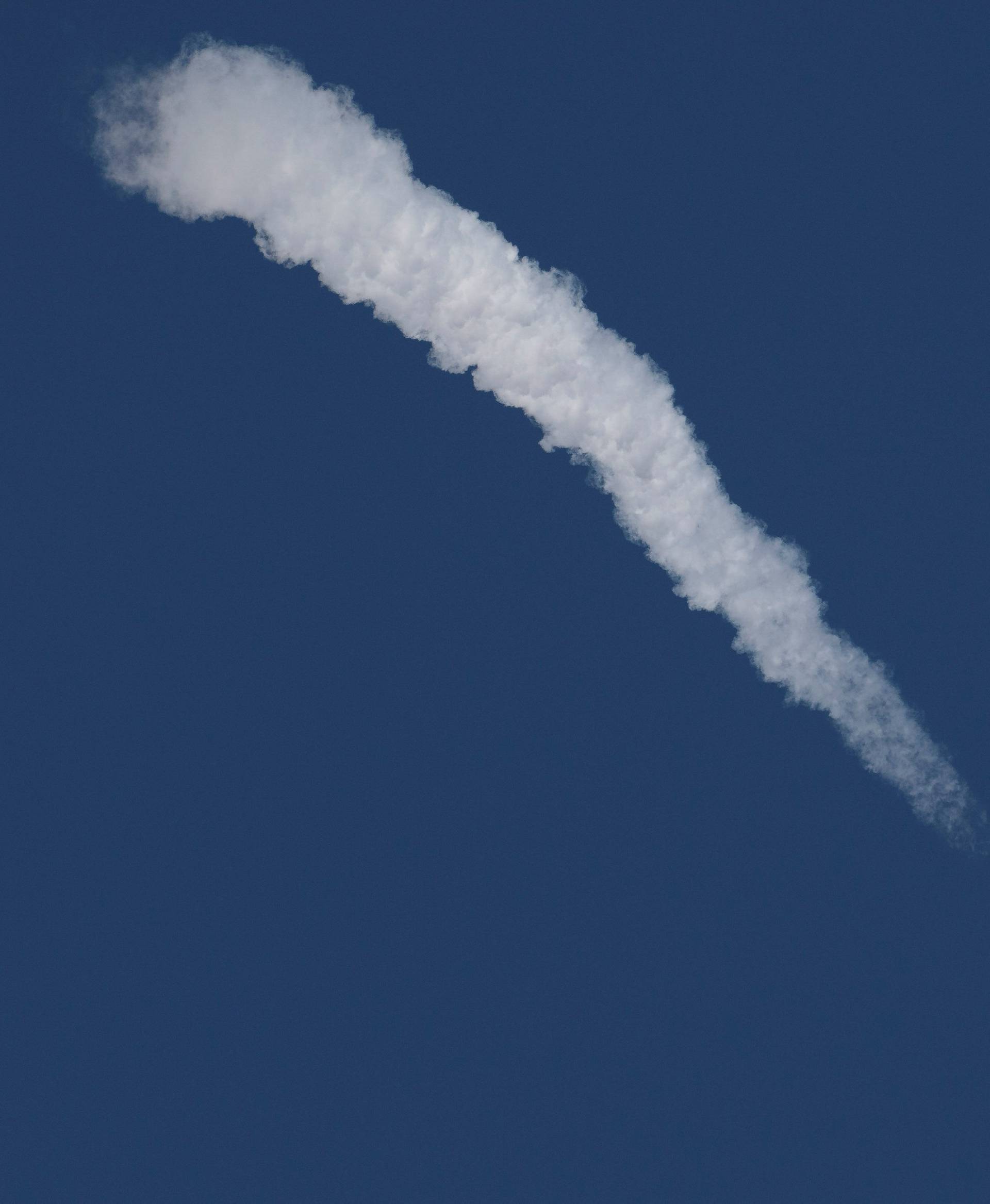 The Soyuz rocket is launched with Expedition 57 Flight Engineer Nick Hague of NASA and Flight Engineer Alexey Ovchinin of Roscosmos at the Baikonur Cosmodrome