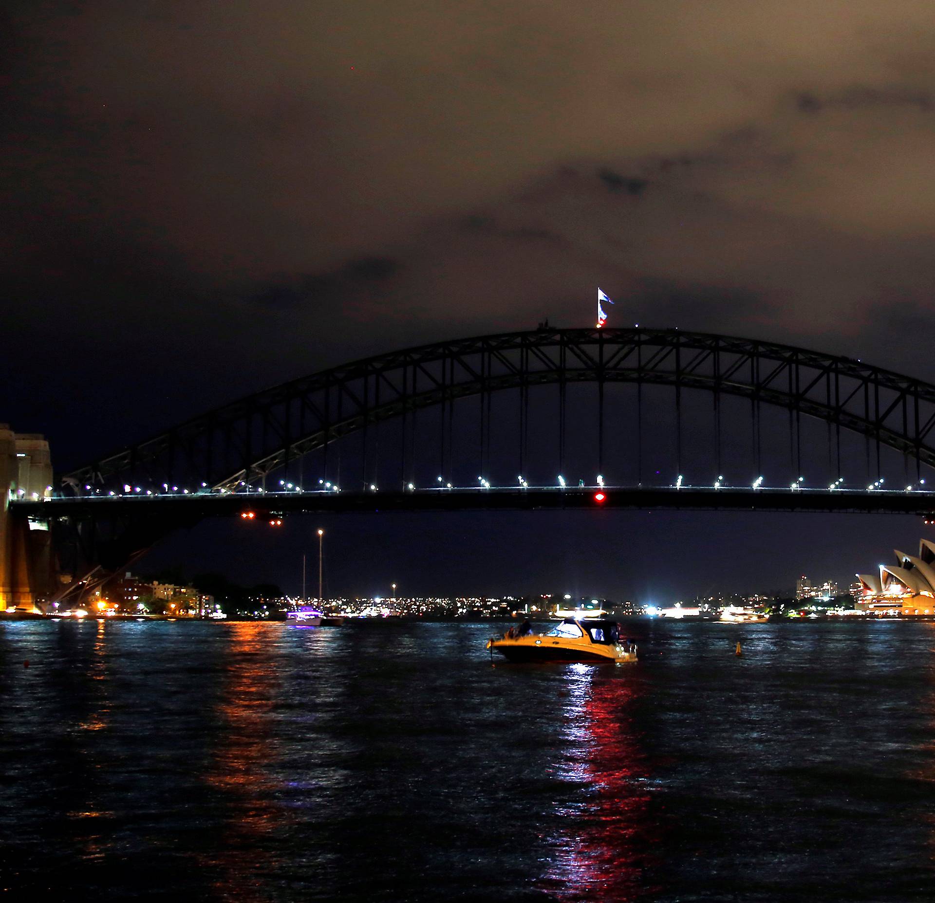 The Sydney Harbour Bridge seen during the tenth anniversary of Earth Hour in Sydney