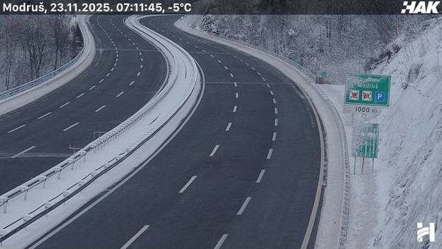 HAK: Snijeg ne pada, autoceste su očišćene. Upozorenje za ove dijelove Hrvatske