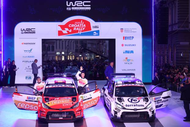 Rijeka: Ceremonijalni start WRC Croatia Rallyja 2026.