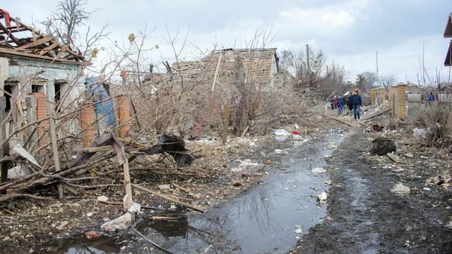 FILE PHOTO: Aftermath of shelling in Sumy