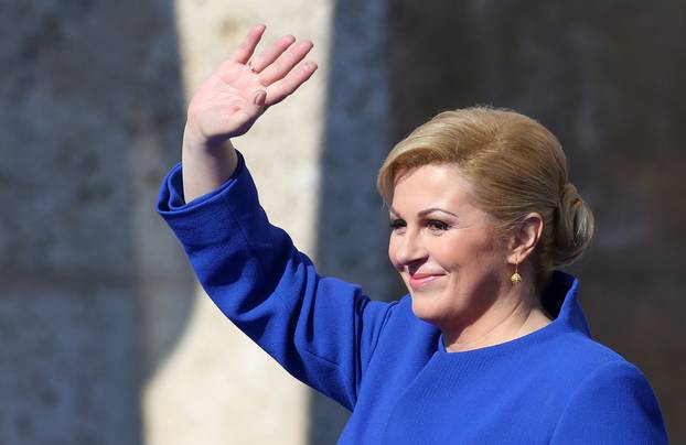 Zagreb: Inauguracija predsjednice Kolinde Grabar Kitarovi? na Trgu sv. Marka