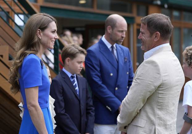 Prince William and Princess Catherine attend the Wimbledon Tennis Men's finals