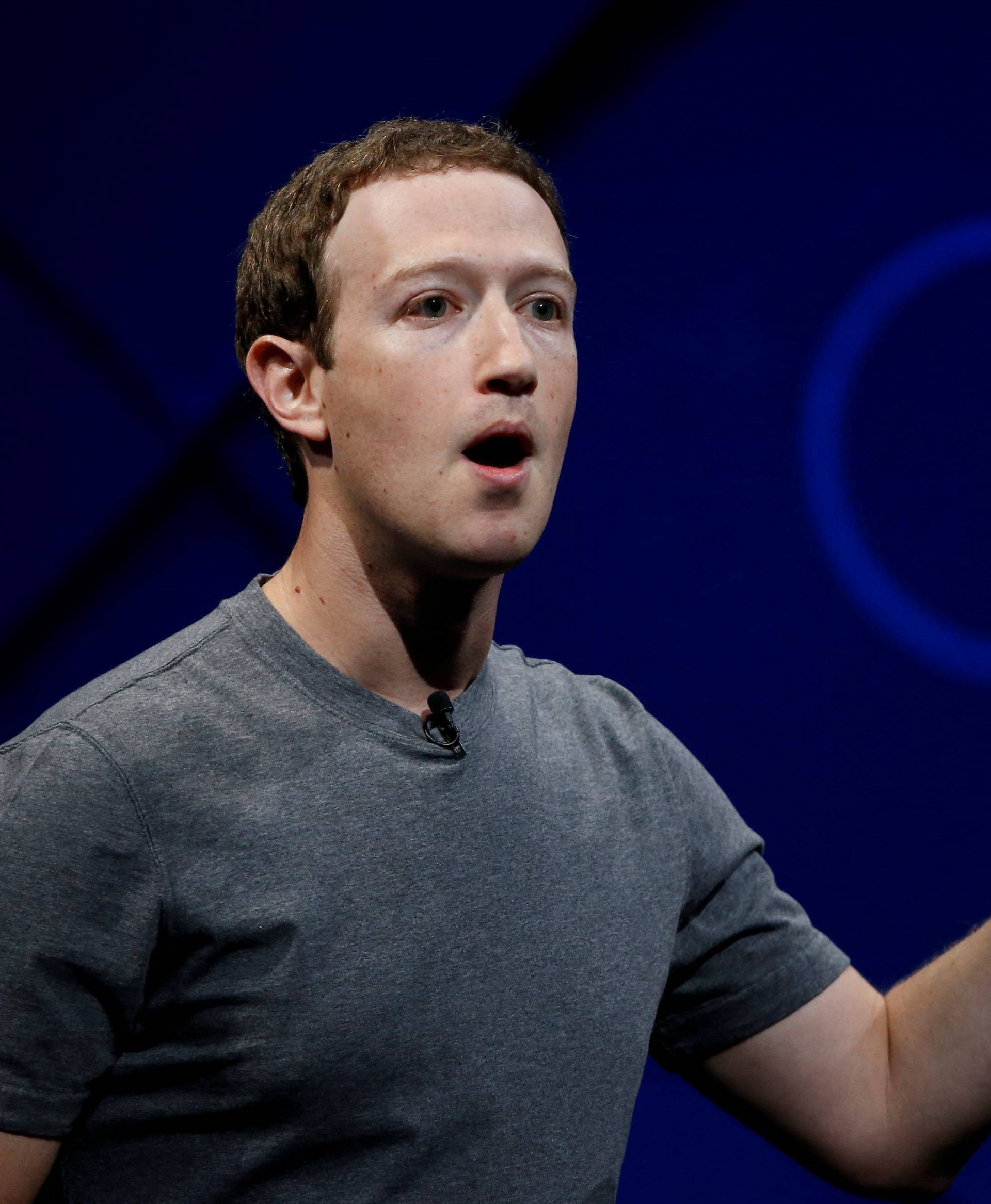 FILE PHOTO: Facebook Founder and CEO Mark Zuckerberg speaks on stage in San Jose