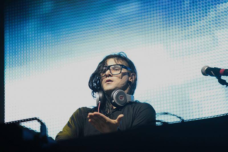DJ Skrillex at the 2012 Lollapalooza Festival