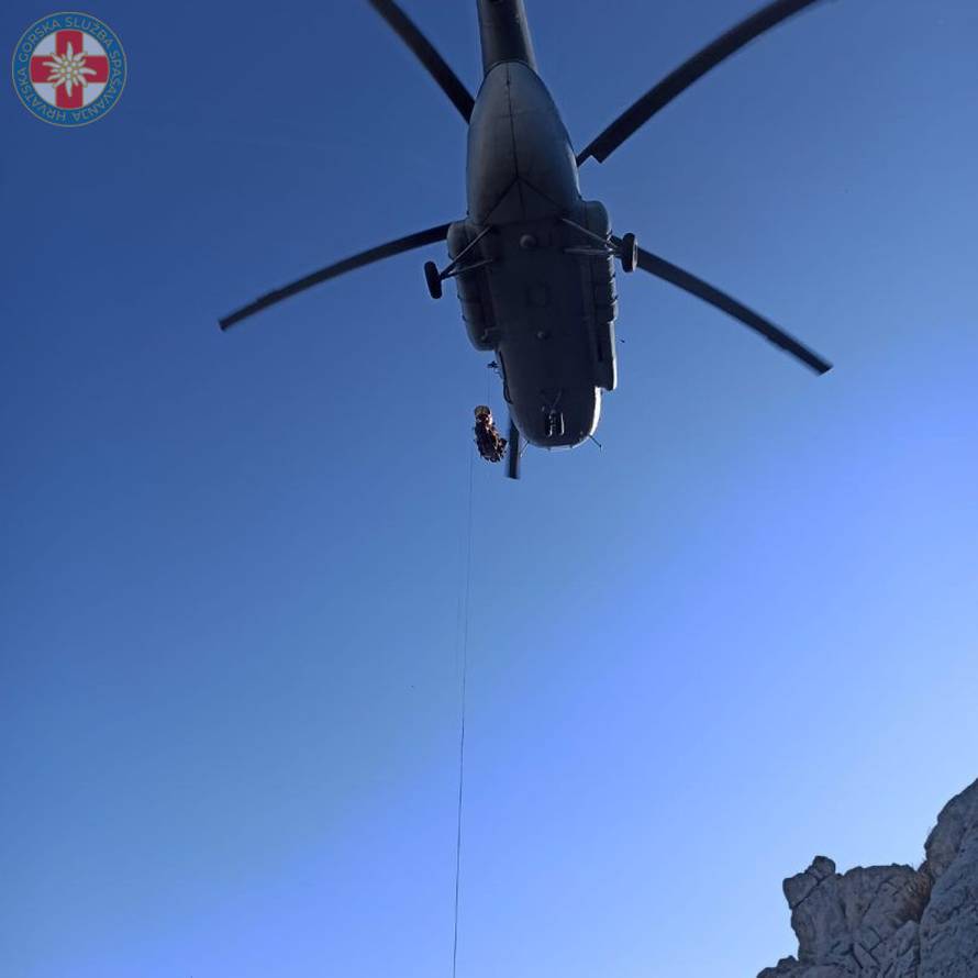 Spašavanje podno vrha Kiza: Planinar zadobio teže ozlijede