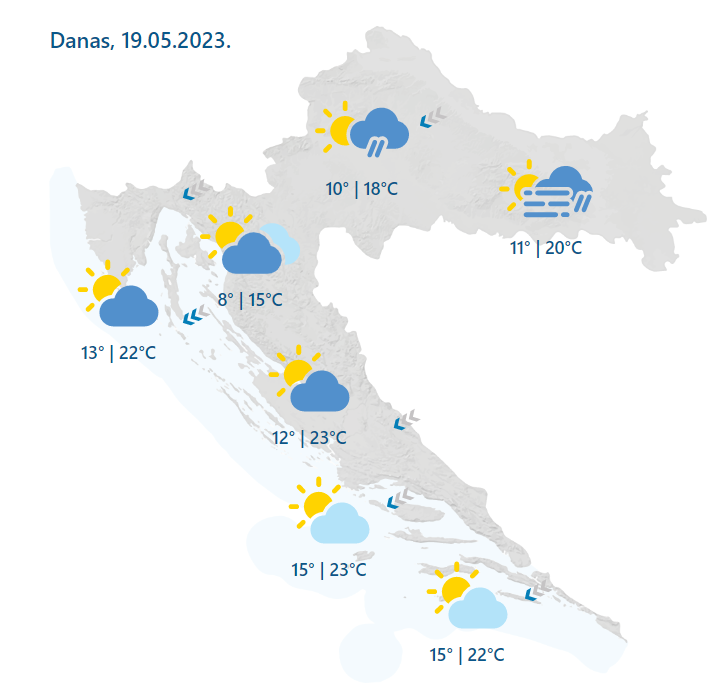 Kiša, kiša i još kiše: U subotu grmljavinsko nevrijeme, a onda se očekuje malo manje oborina