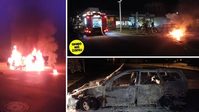 VIDEO Buktinja na Krku! Zapalio se auto: 'Čulo se više eksplozija'