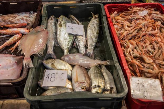 Split: Bogata ponuda ribe petkom u splitskoj ribarnici