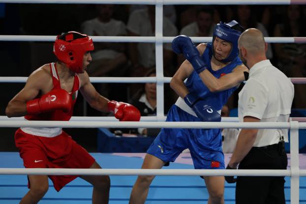 Paris Olympics 2024 Boxing Imane Khelif v Liu Yang