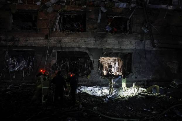 Aftermath of a Russian missile attack in Kyiv