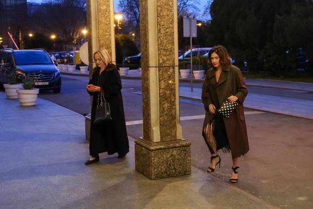 Zagreb: Dolazak uzvanika na svadbu Marijana Kustića i Nike Perenčević