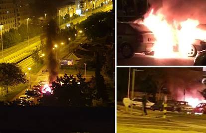 U Zagrebu gorjeli auti: Zapalila se tri auta blizu centra Point