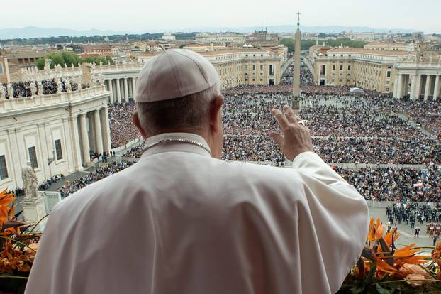 Pope Francis leads the Easter Mass at St. Peter