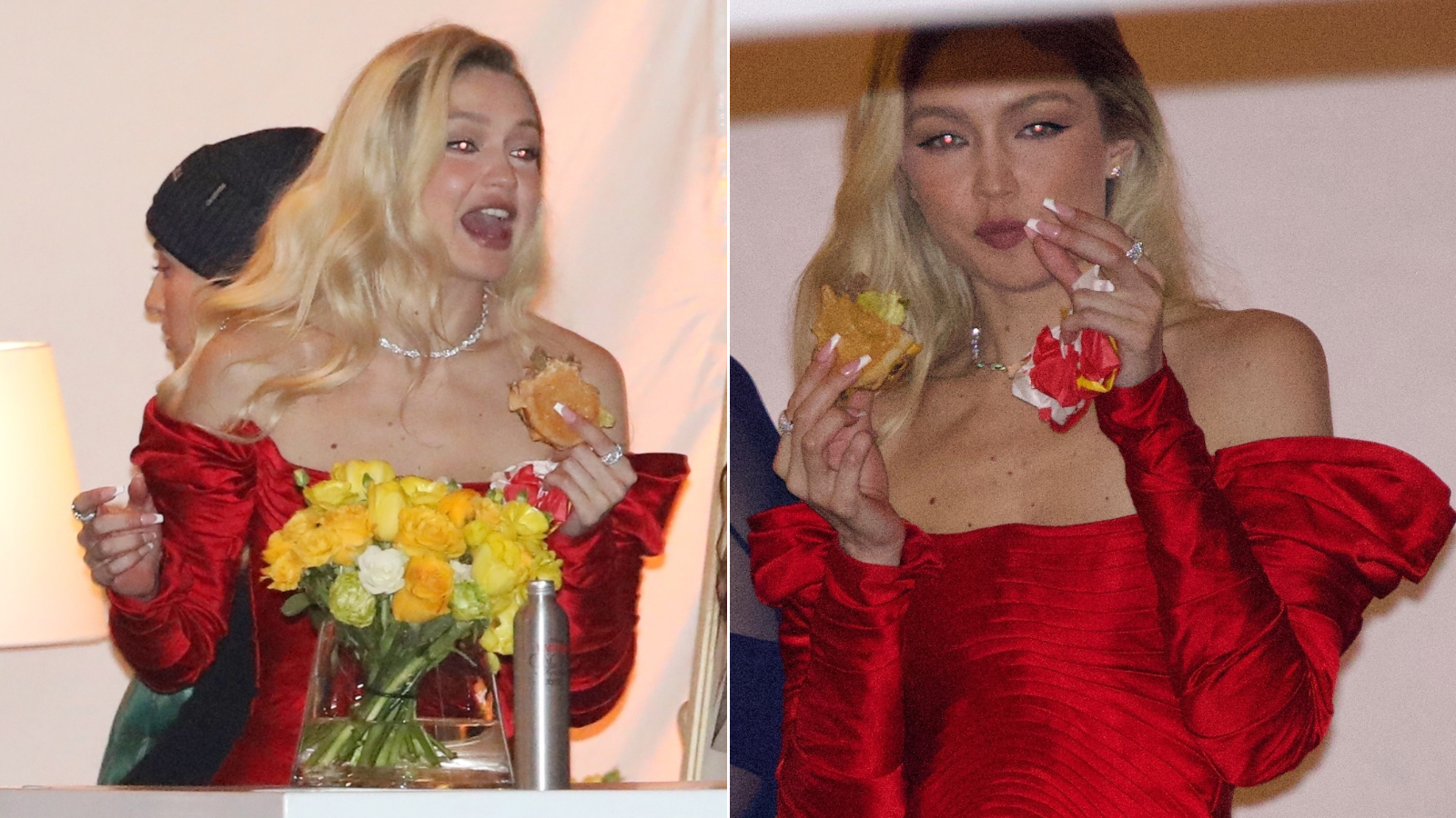 Gigi Hadid izula štikle i uživala u hamburgeru nakon Oscara, a fanovi kažu: 'Ona je prava žena'