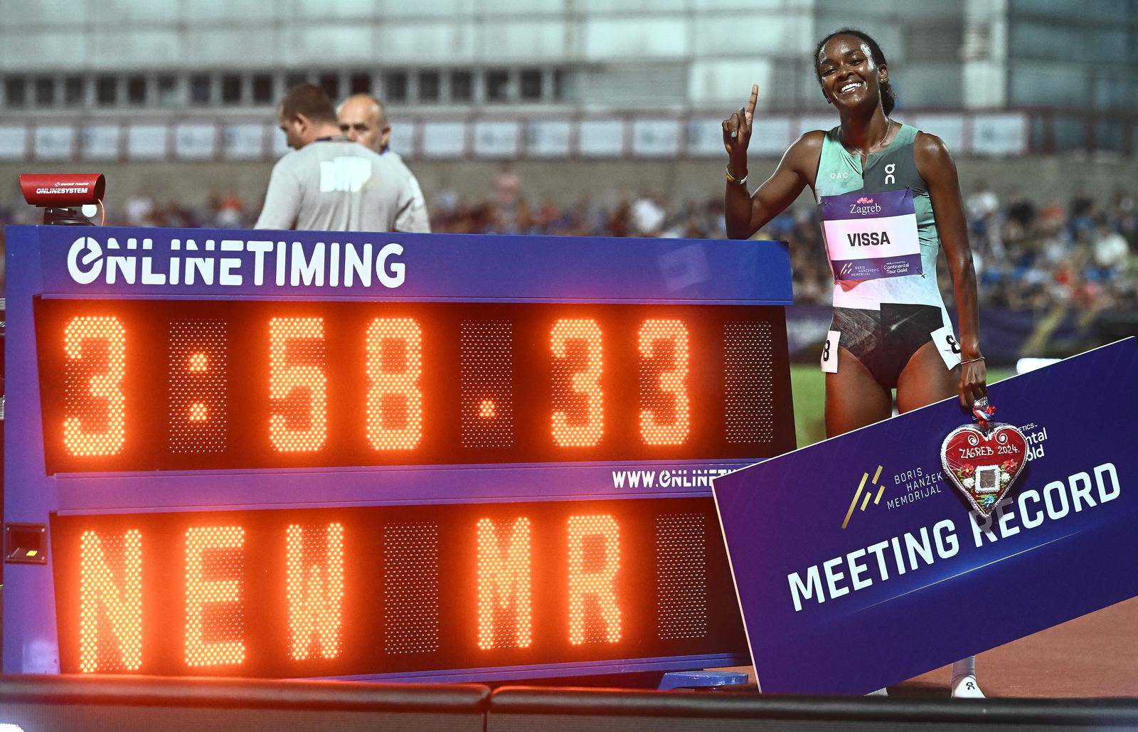 Zagreb: 74. memorijal Borisa Hanžekovića, 1500m, žene