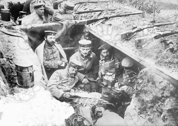 German trenches, World War I
