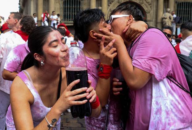 San Fermin festival (Chupinazo) in Pamplona