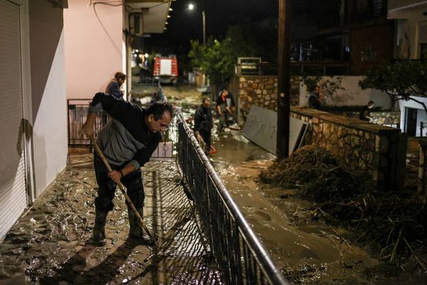 Storm Bora floods homes, streets in Greek island of Rhodes