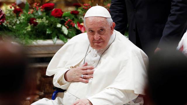 Pope Francis attends Mass at St Peter's Basilica, Vatican
