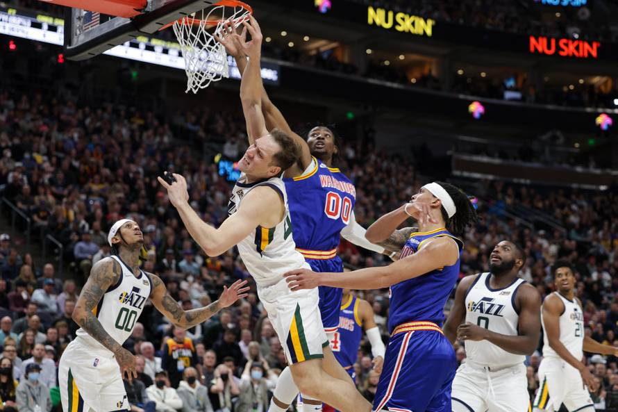 NBA: Golden State Warriors at Utah Jazz