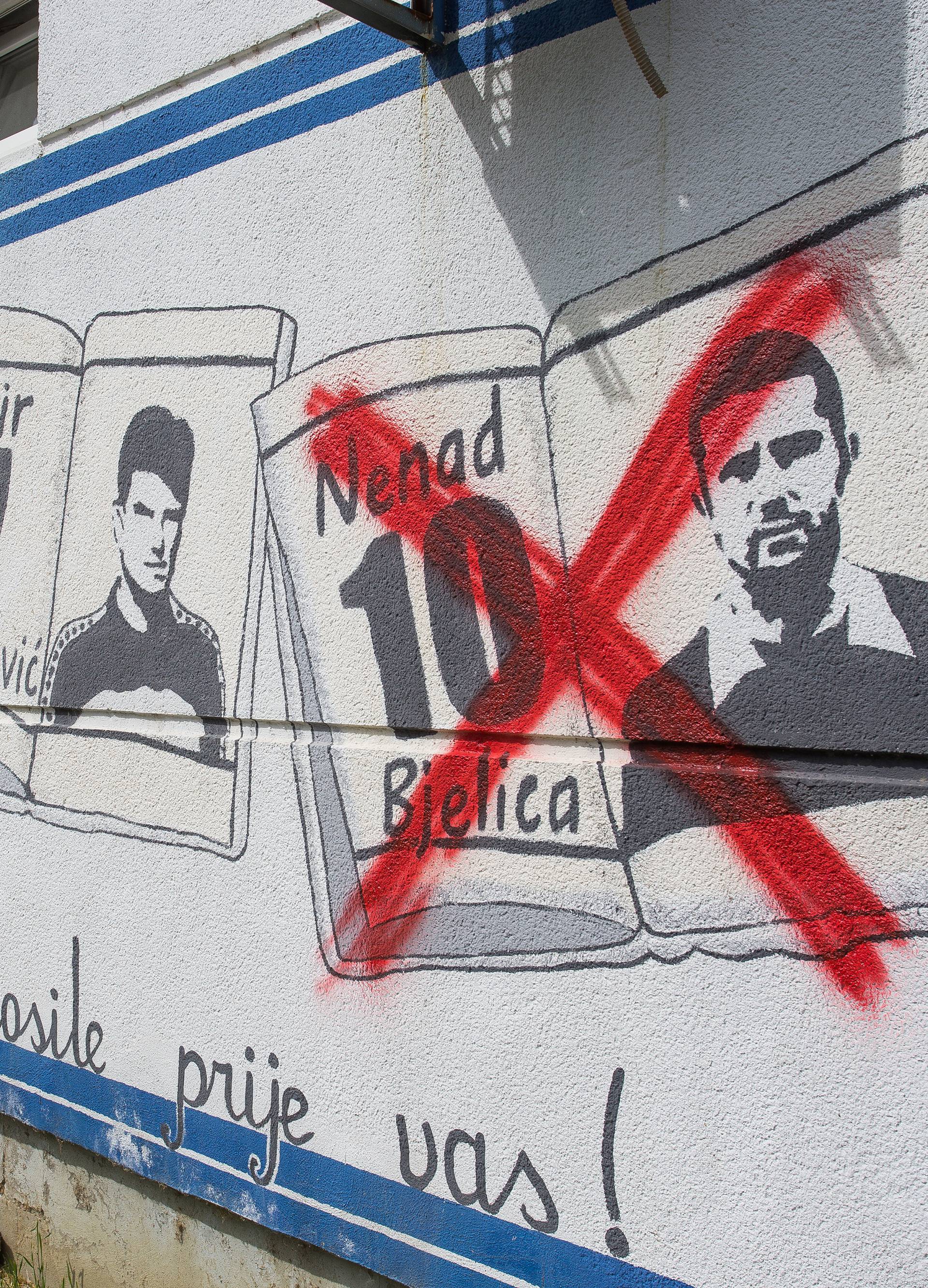 Od legende do izdajice: Uništen grafit Nenadu Bjelici u Osijeku
