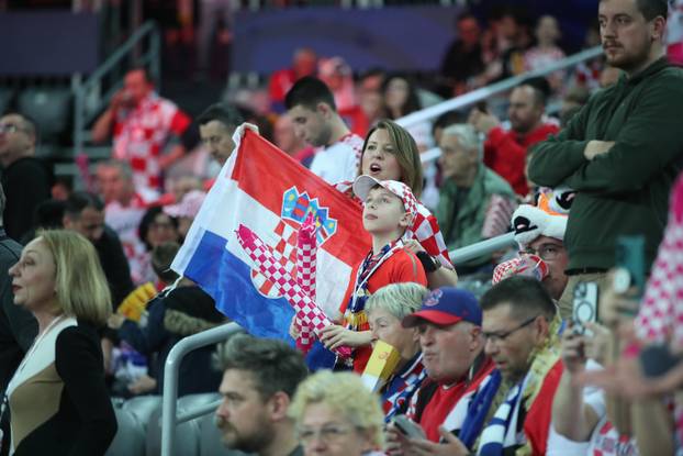 Navijači na utakmici Hrvatske i Islanda na Svjetskom rukometnom prvenstvu 
