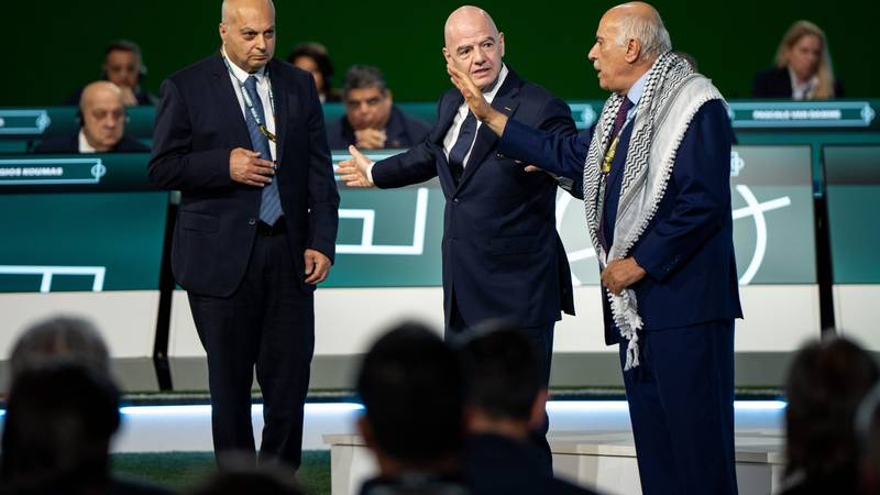 VIDEO Infantino pokušao biti mirotvorac: Pozvao Izraelca i Palestinca na binu, nastao muk