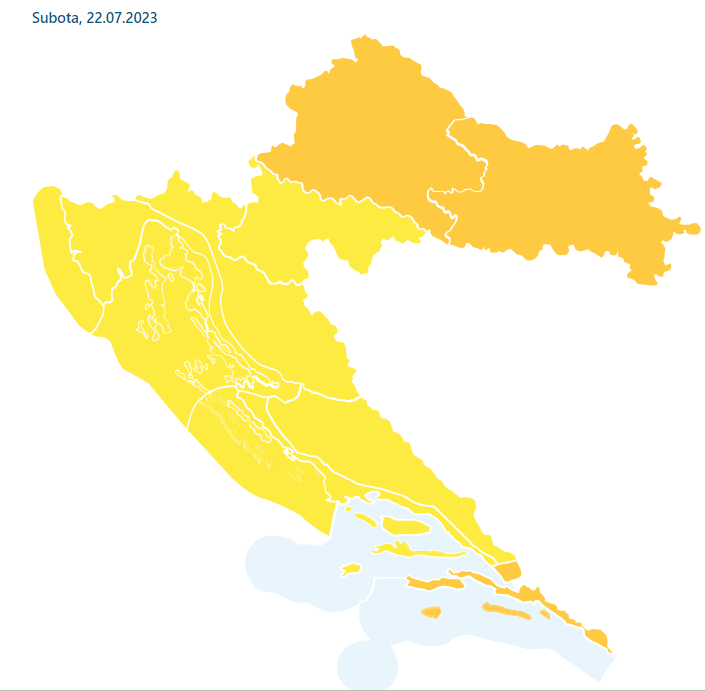 Vrijeme i u subotu nestabilno po Hrvatskoj: Izdana upozorenja, moguće su grmljavinske oluje...