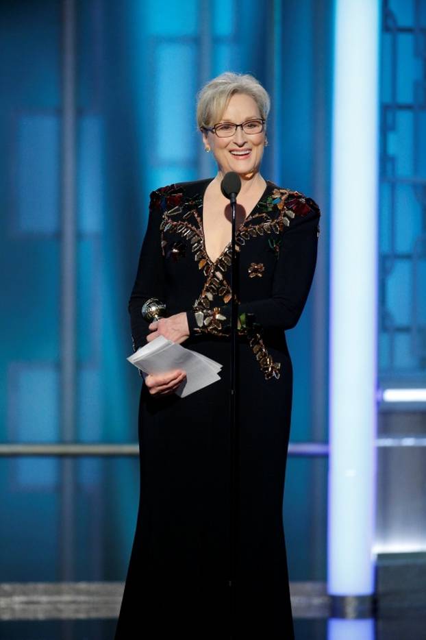 Actress Meryl Streep accepts the Cecil B. DeMille Award during the 74th Annual Golden Globe Awards show in Beverly Hills