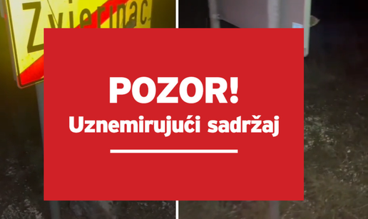 Užas kod Knina: Leš vučice bez glave objesili na mjesnu tablu