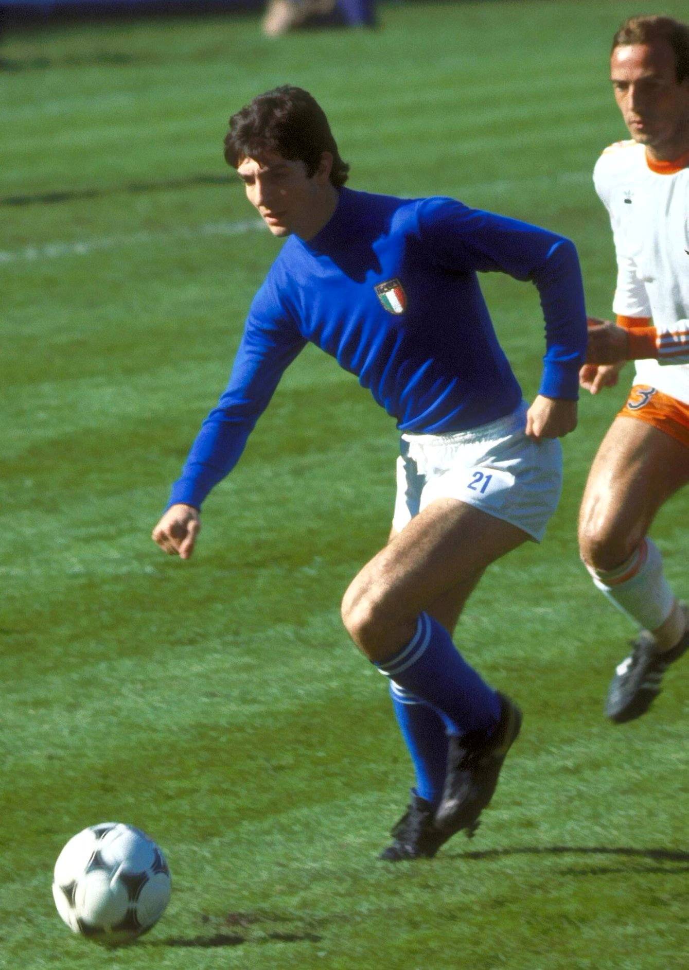 FILE PHOTO: An undated image of footballer Paolo Rossi of Italy