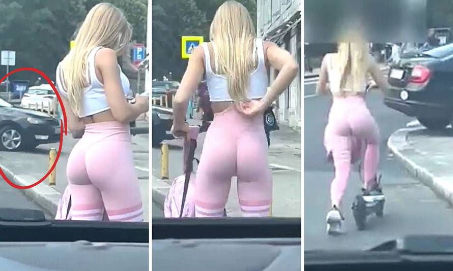 Snimka Škode koja preko pune crte parkira na rinzol u Splitu: 'Jel netko vidija Škodu? Cestu...'