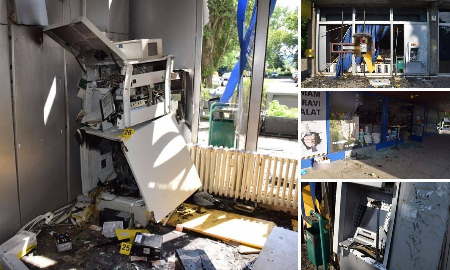 Muškarac (54) eksplozijom raznio i pljačkao bankomate