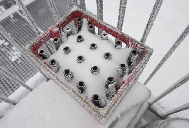 Snow and cold on Germany's highest summit