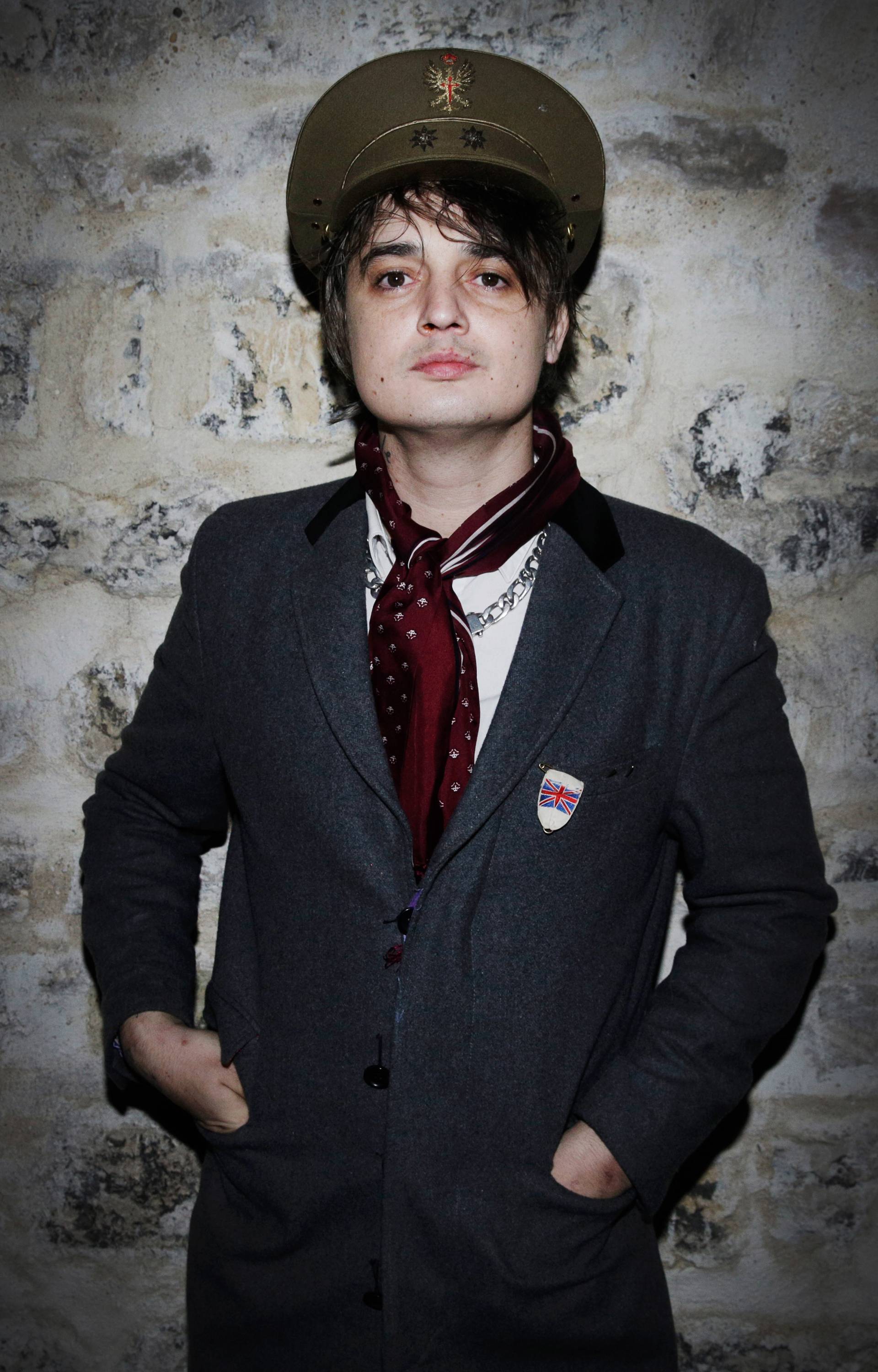Exclusive - Peter Doherty At 'Flags From the Old Regime' Exhibition Opening - Paris